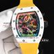replica richard mille RM 68-01 Tourbillon Cyril Kongo Watch white ceramic case green rubber strap (9)_th.jpg